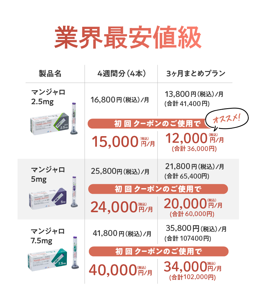 業界最安値級プラン紹介